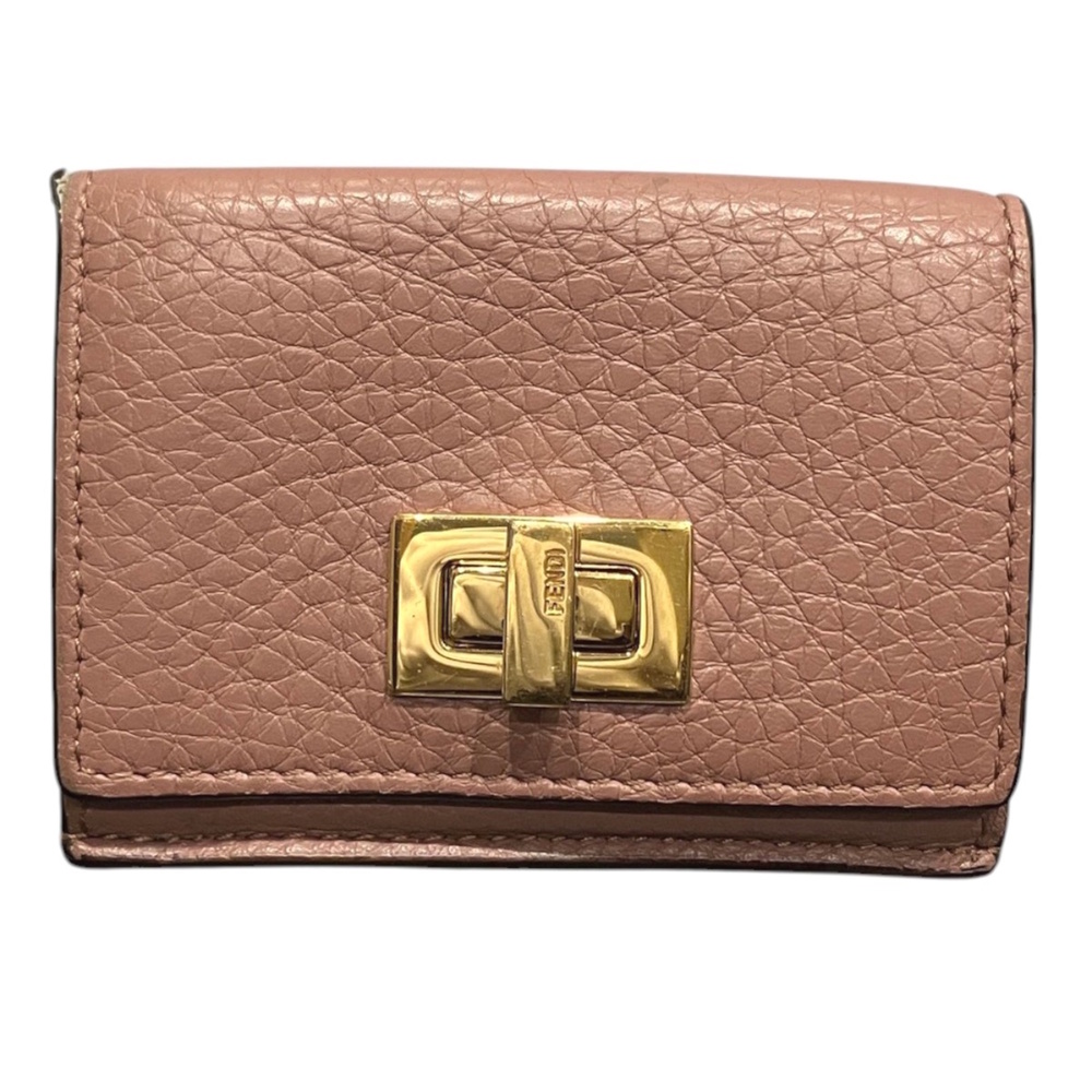Fendi Peekaboo Micro Tri-fold Wallet, Leather, 8M0426